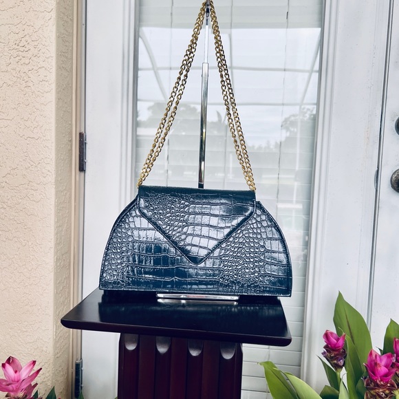 Joy & Iman Croc-Embossed Bag - Picture 9 of 9